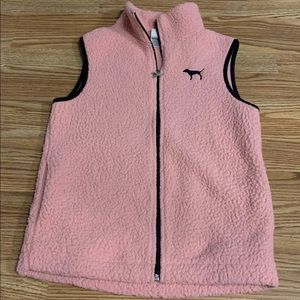 PINK Sherpa vest & Hollister Xsmall